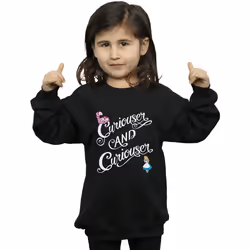 Disney - Sweat ALICE IN WONDERLAND CURIOUSER - Fille (Noir)
