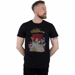 Disney - T-shirt ALICE IN WONDERLAND - Homme (Noir)