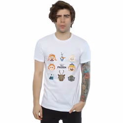 Disney - T-shirt FROZEN - Homme (Blanc)