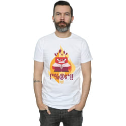Disney - T-shirt INSIDE OUT FIRED UP - Homme (Blanc)