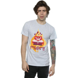 Disney - T-shirt INSIDE OUT FIRED UP - Homme (Gris chiné)