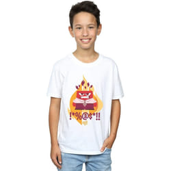 Disney - T-shirt INSIDE OUT FIRED UP - Garçon (Blanc)