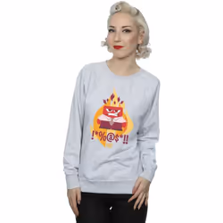 Disney - Sweat INSIDE OUT FIRED UP - Femme (Gris chiné)
