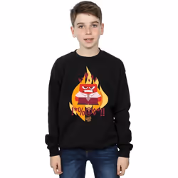 Disney - Sweat INSIDE OUT FIRED UP - Garçon (Noir)