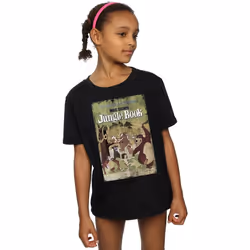 Disney - T-shirt THE JUNGLE BOOK - Fille (Noir)