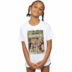 Disney - T-shirt THE JUNGLE BOOK - Fille (Blanc)