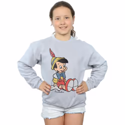 Disney - Sweat PINOCCHIO - Fille (Gris chiné)