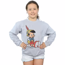 Disney - Sweat PINOCCHIO - Fille (Gris chiné)