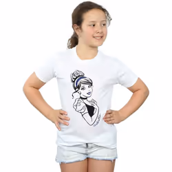 Disney Princess - T-shirt - Fille (Blanc)