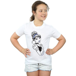 Disney Princess - T-shirt - Fille (Blanc)