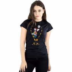 Disney - T-shirt NIGHTMARE BEFORE CHRISTMAS - Femme (Noir)