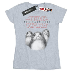 Star Wars - T-shirt THE LAST JEDI - Femme (Gris chiné)