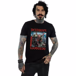 Marvel - T-shirt HERE LIES DEADPOOL - Homme (Noir)