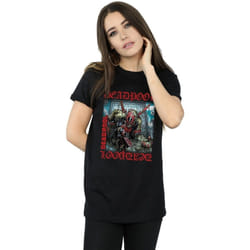 Marvel - T-shirt HERE LIES DEADPOOL - Femme (Noir)