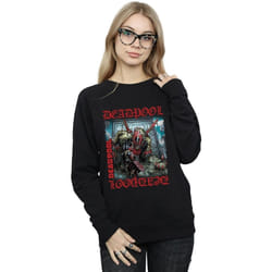 Marvel - Sweat HERE LIES DEADPOOL - Femme (Noir)