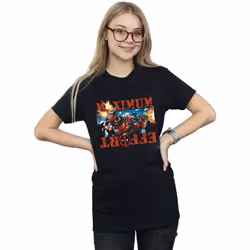 Marvel - T-shirt MAXIMUM EFFORT - Femme (Noir)
