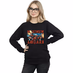 Marvel - Sweat MAXIMUM EFFORT - Femme (Noir)