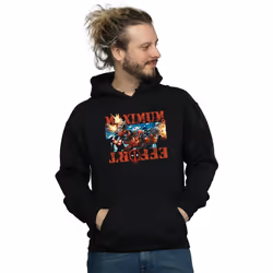 Marvel - Sweat à capuche MAXIMUM EFFORT - Homme (Noir)