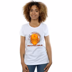 Marvel - T-shirt INVINCIBLE - Femme (Blanc)
