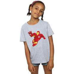 Marvel - T-shirt - Fille (Gris chiné)