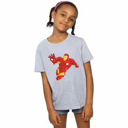 Marvel - T-shirt - Fille (Gris chiné)