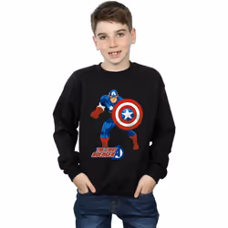 Marvel - Sweat THE FIRST AVENGER - Garçon (Noir)