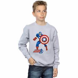 Marvel - Sweat THE FIRST AVENGER - Garçon (Gris chiné)