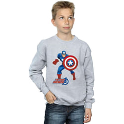 Marvel - Sweat THE FIRST AVENGER - Garçon (Gris chiné)