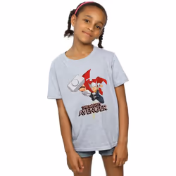 Marvel - T-shirt THE MIGHTY AVENGER - Fille (Gris chiné)