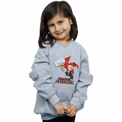 Marvel - Sweat THE MIGHTY AVENGER - Fille (Gris chiné)