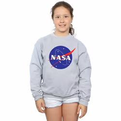 NASA - Sweat - Fille (Gris chiné)