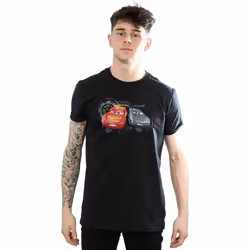 Disney - T-shirt CARS LIGHTNING VS STORM - Homme (Noir)
