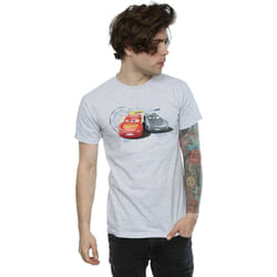 Disney - T-shirt CARS LIGHTNING VS STORM - Homme (Gris chiné)