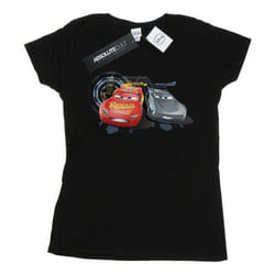 Disney - T-shirt CARS LIGHTNING VS STORM - Femme (Noir)