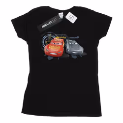 Disney - T-shirt CARS LIGHTNING VS STORM - Femme (Noir)
