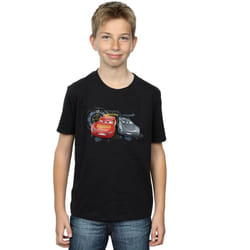 Disney - T-shirt CARS LIGHTNING VS STORM - Garçon (Noir)