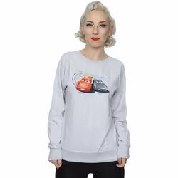Disney - Sweat CARS LIGHTNING VS STORM - Femme (Gris chiné)