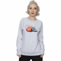 Disney - Sweat CARS LIGHTNING VS STORM - Femme (Gris chiné)