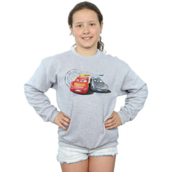 Disney - Sweat CARS LIGHTNING VS STORM - Fille (Gris chiné)