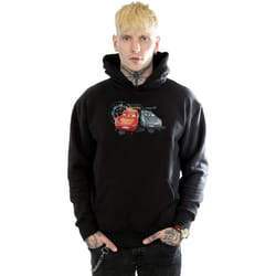 Disney - Sweat à capuche CARS LIGHTNING VS STORM - Homme (Noir)