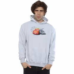 Disney - Sweat à capuche CARS LIGHTNING VS STORM - Homme (Gris chiné)