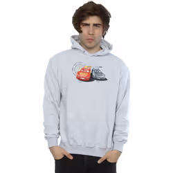 Disney - Sweat à capuche CARS LIGHTNING VS STORM - Homme (Gris chiné)