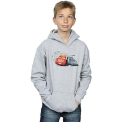 Disney - Sweat à capuche CARS LIGHTNING VS STORM - Garçon (Gris chiné)