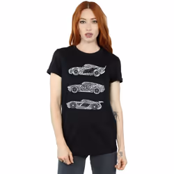 Disney - T-shirt CARS - Femme (Noir)