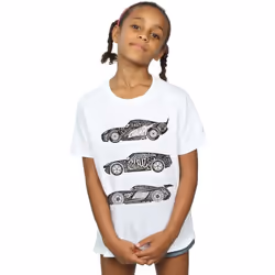 Disney - T-shirt CARS - Fille (Blanc)