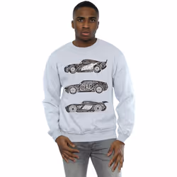 Disney - Sweat CARS - Homme (Gris chiné)