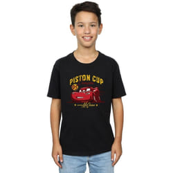Disney - T-shirt CARS PISTON CUP CHAMPION - Garçon (Noir)
