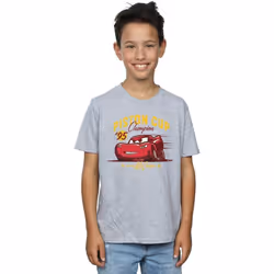 Disney - T-shirt CARS PISTON CUP CHAMPION - Garçon (Gris chiné)