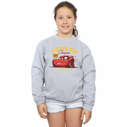 Disney - Sweat CARS PISTON CUP CHAMPION - Fille (Gris chiné)