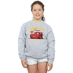 Disney - Sweat CARS PISTON CUP CHAMPION - Fille (Gris chiné)